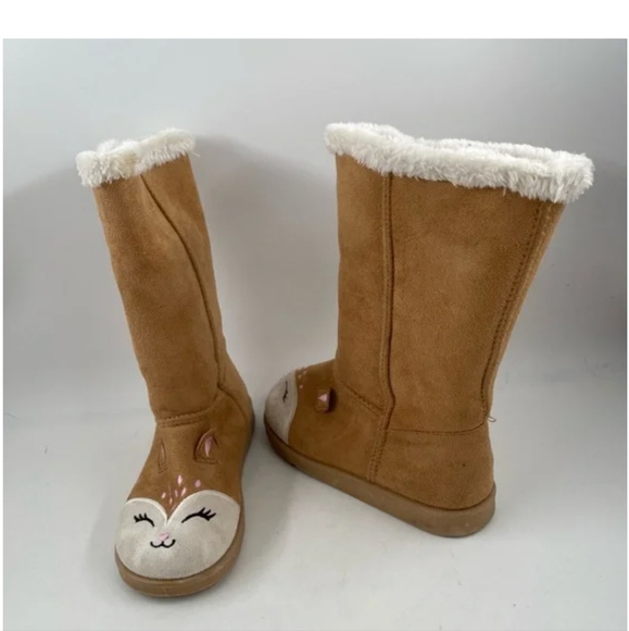 Children's furry deer boots